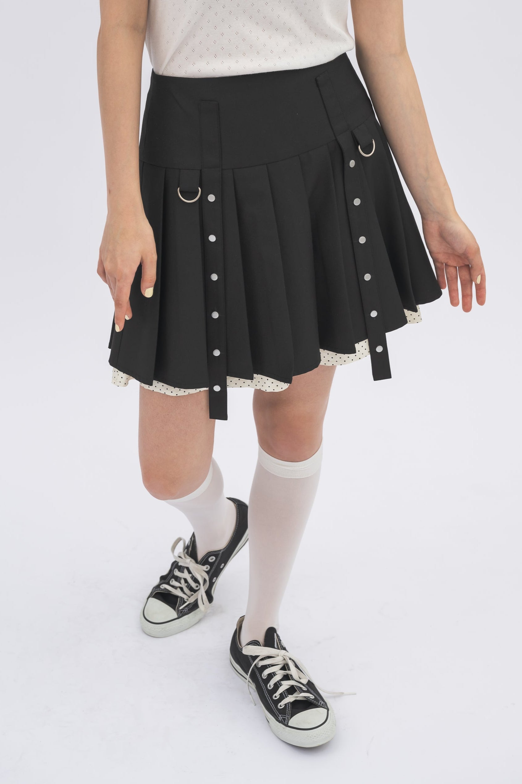 00s dark coquette 裾スカラップ ティアードスカパン BUBBLES】レースティアードスカパン | sparkling mall online store