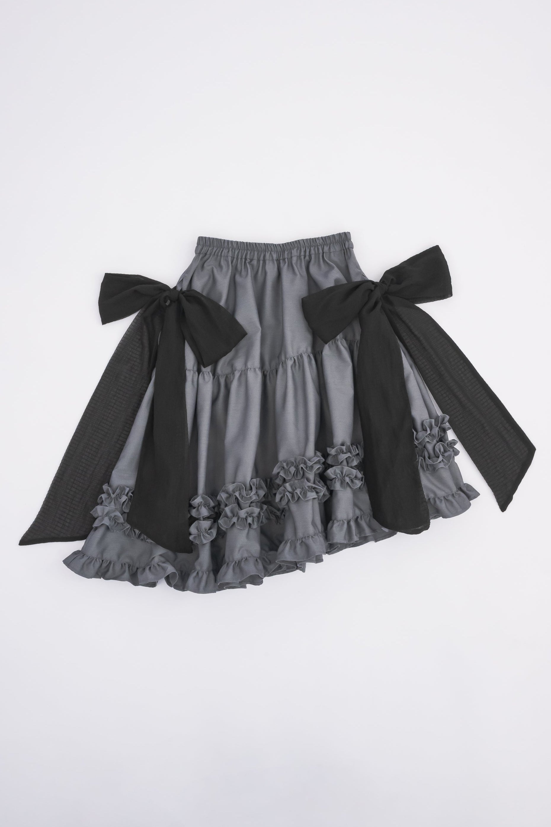 りゅりゅ様 ポリテアマ 黒 02サイズ フード 2way Aライン asymmetry frill 2way ribbon skirt | ファッション通販サイト NUGU