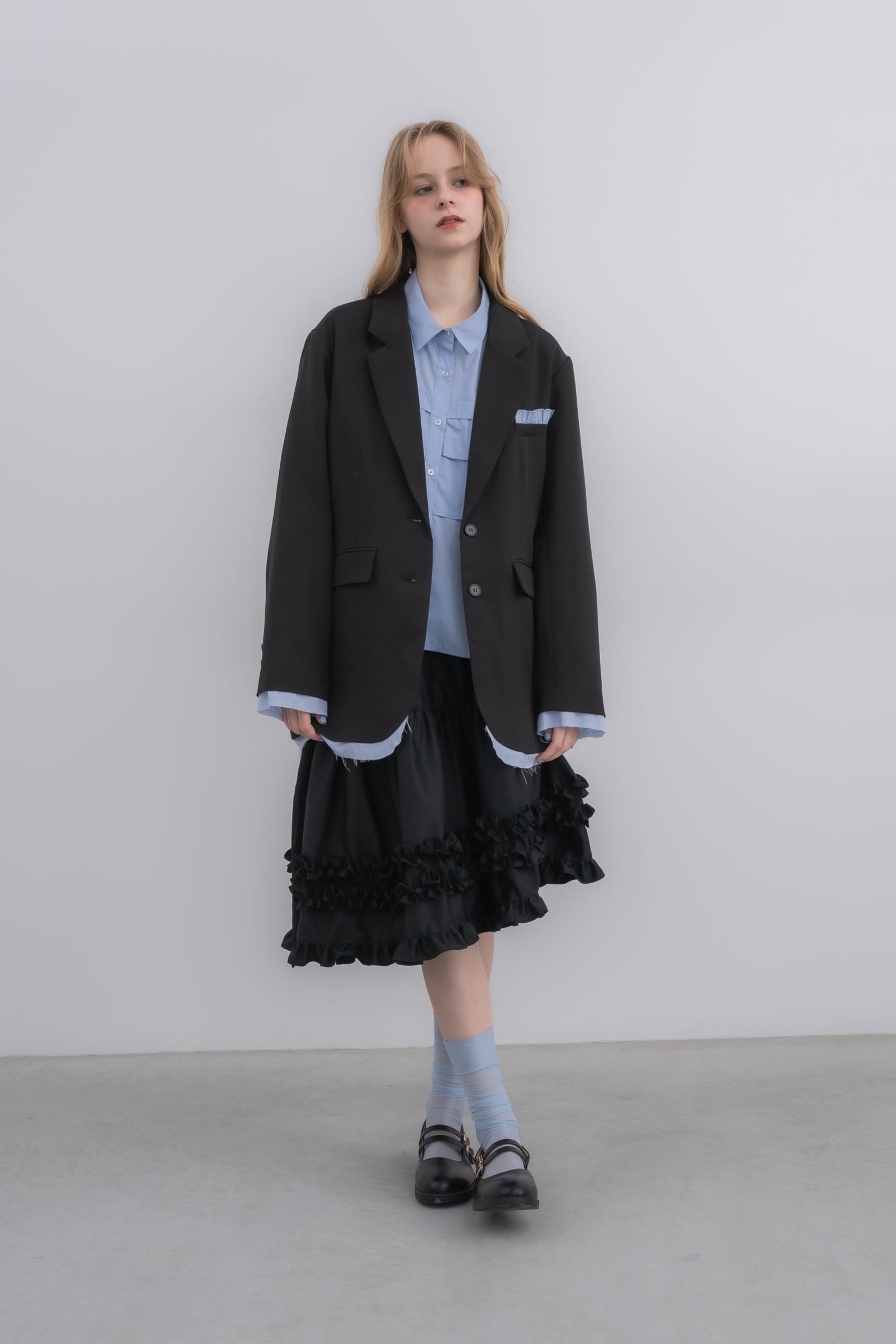 asymmetry frill 2way ribbon skirt | ファッション通販サイト NUGU