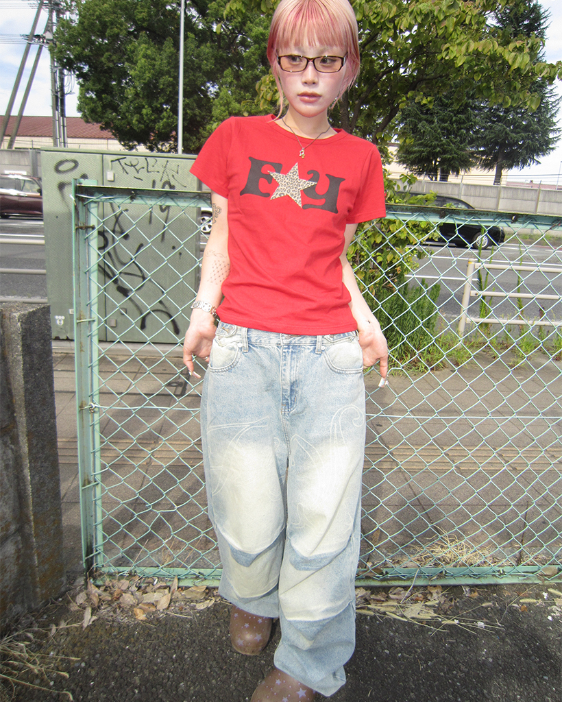 トップス nasty fancy club NASTY FANCY CLUB ナスティーファンシークラブ TYPO BASIC U
