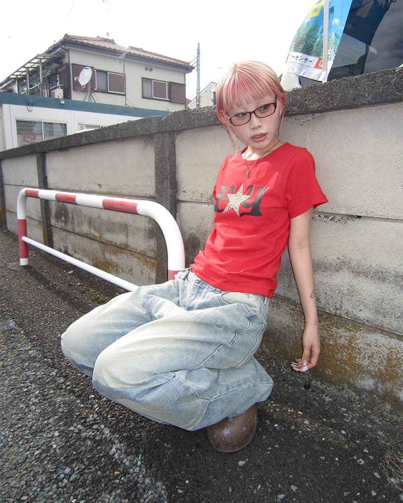 Fancy Club X haku] FY LEOPARD TEE (RED) F25QB100