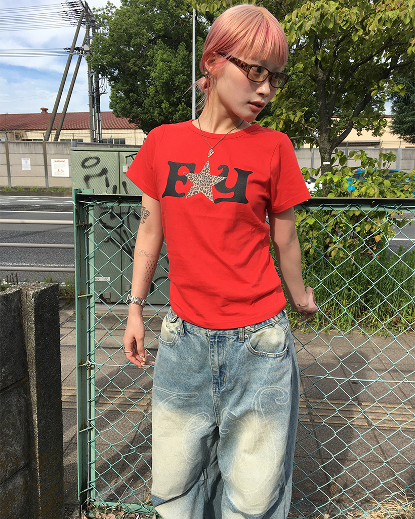 トップス nasty fancy club NASTY FANCY CLUB ナスティーファンシークラブ TYPO BASIC U
