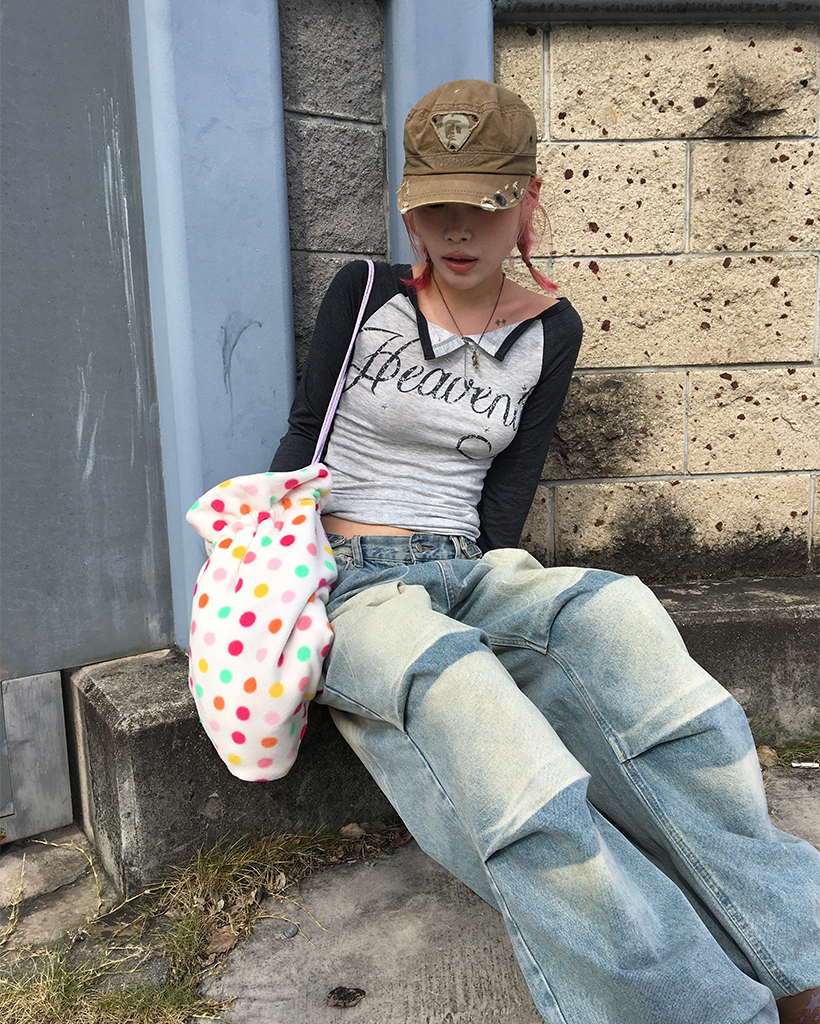 FANCY CLUB デニム Angel Vintage Tuck Pants A'GEM/9 × .kom 『 FANCY CLUB/ファンシークラブ』 ANGEL