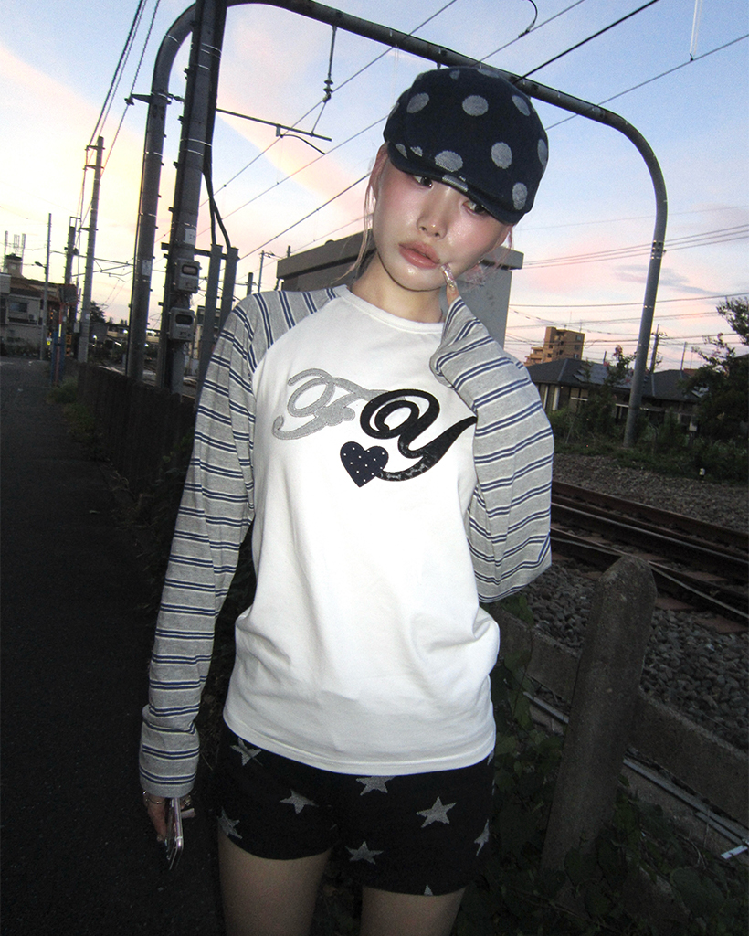 Fancy Club X haku] ANGEL DOT HUNTING CAP (NAVY) F25QE997