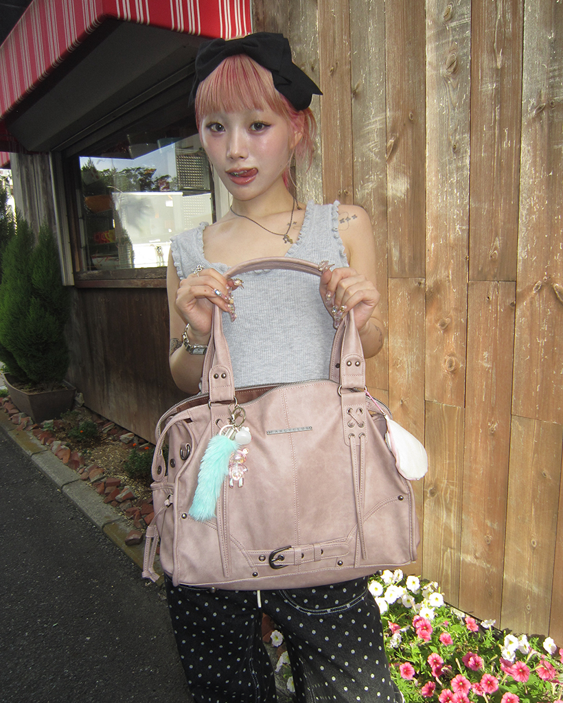 【FANCY CLUB】25ss Belted washed leather bag★早期完売★ FANCY CLUB】BELTED WASHING LEATHER BAG / 【ファンシークラブ