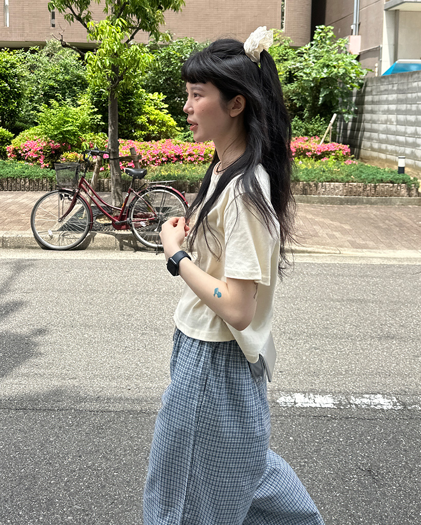 パンツ ワイドパンツ チェック ウエストゴム ルーズ カジュアル チェックパンツ ワイドパンツ レディース ボトムス ウエストゴム