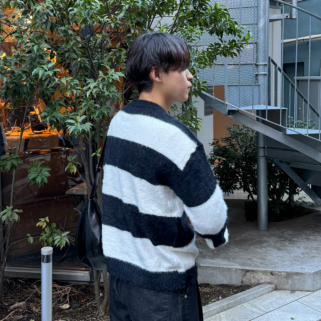 【美品】ピージージー ◡̈ ボーダーニット ラウンドネックボーダーニット | ファッション通販サイト NUGU