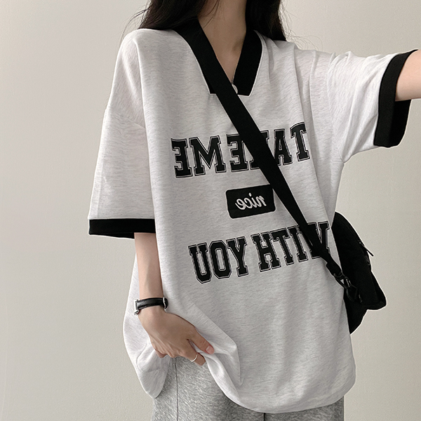 バイカラーライン半袖Tシャツ | ファッション通販サイト NUGU