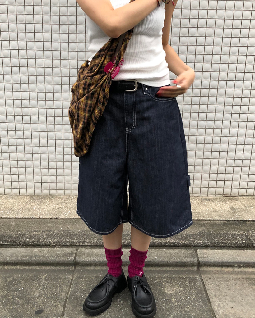 バミューダデニムパンツ