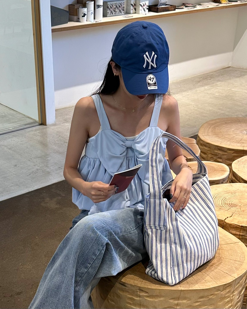 paloma wool ダークブルー ハルターネック キャミソール ビッグリボンバルーンキャミソール | ファッション通販サイト NUGU