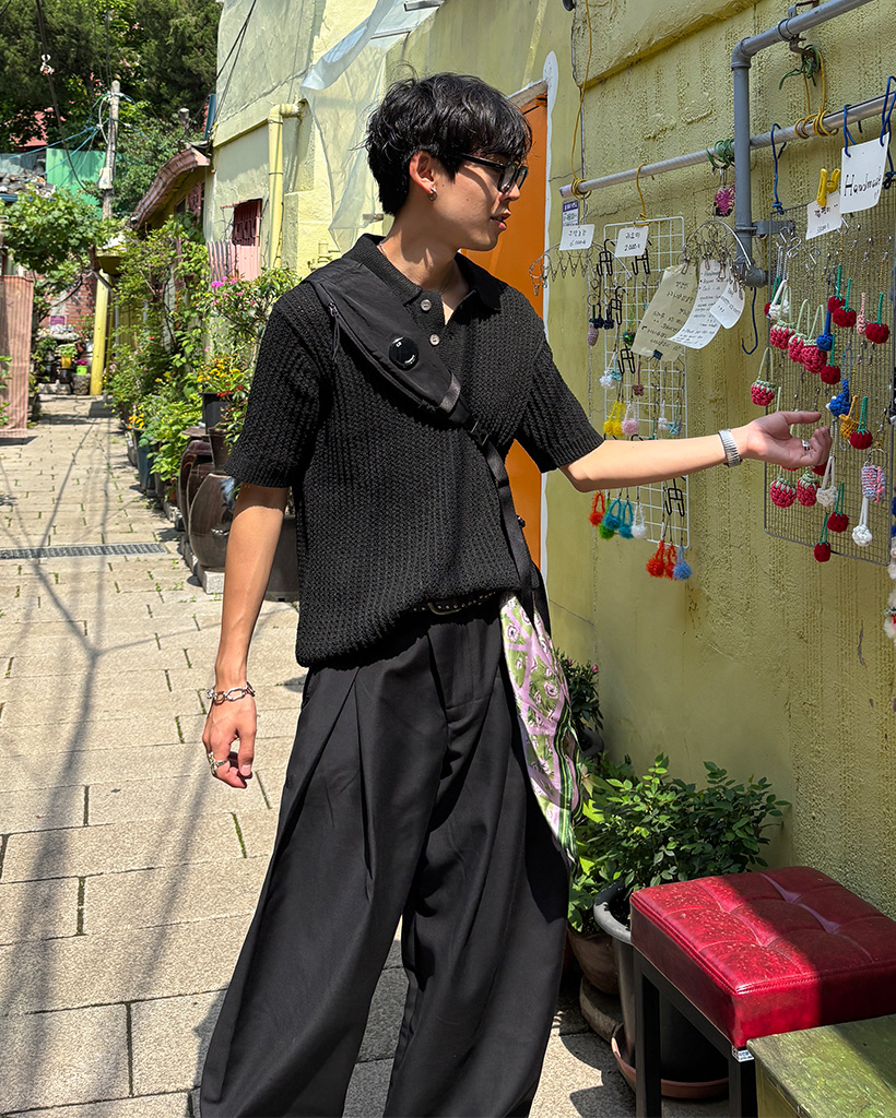 ワイドレッグ パンツ ピンタック シンプル ユニセックス L2395 ユニセックス) ピンタックワイドパンツ | ファッション通販