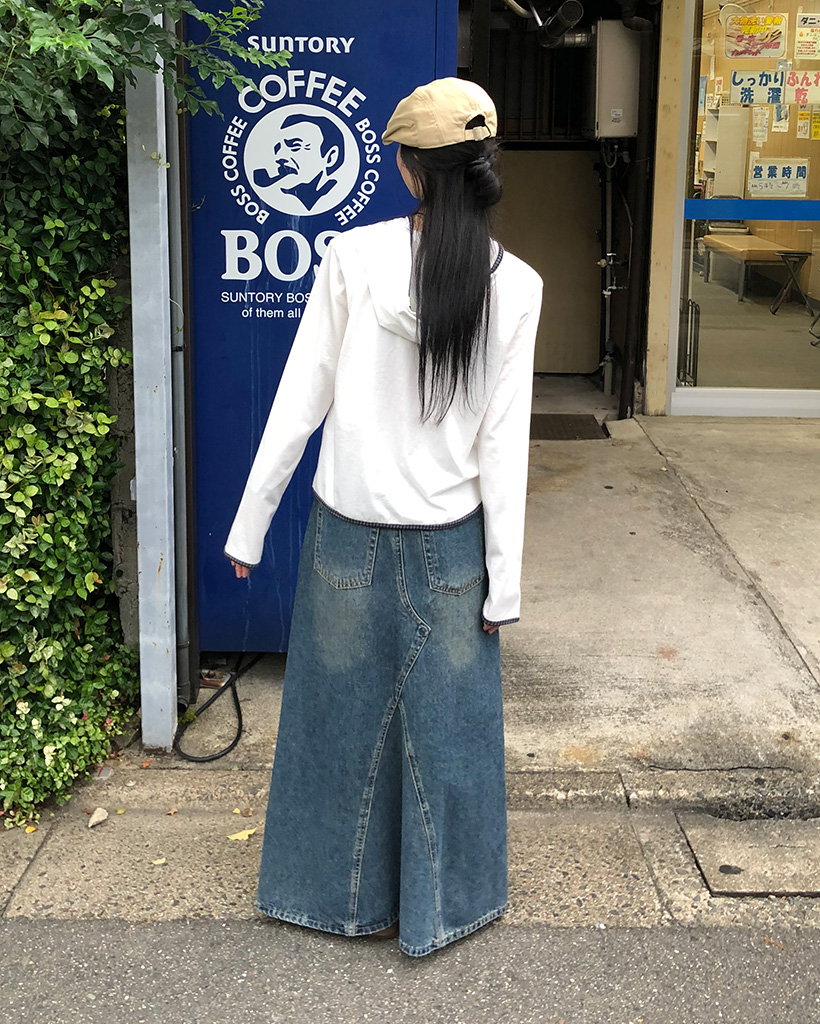 デニム　ロングスカート　24 新品　フォロー割-200円 楽天市場】足を長くみせセクシーに！デニムスカート ロング