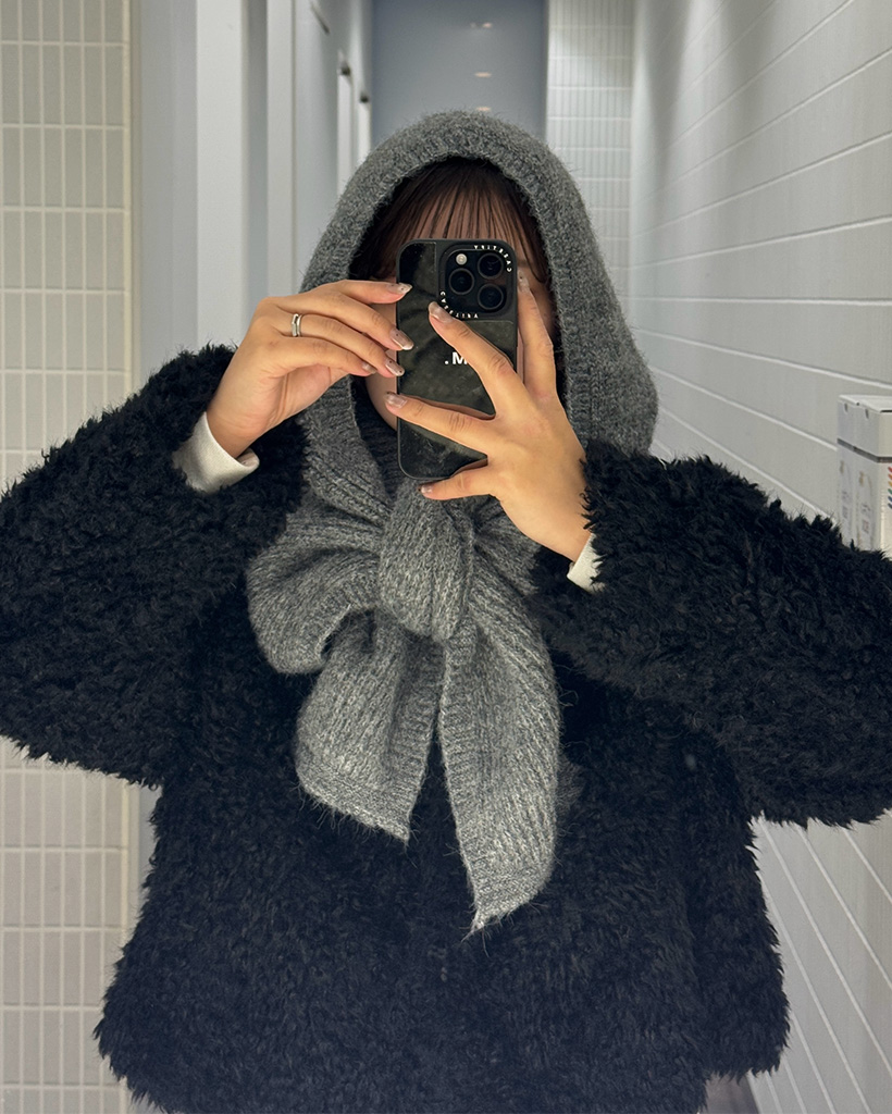 ニットフードマフラー | ファッション通販サイト NUGU