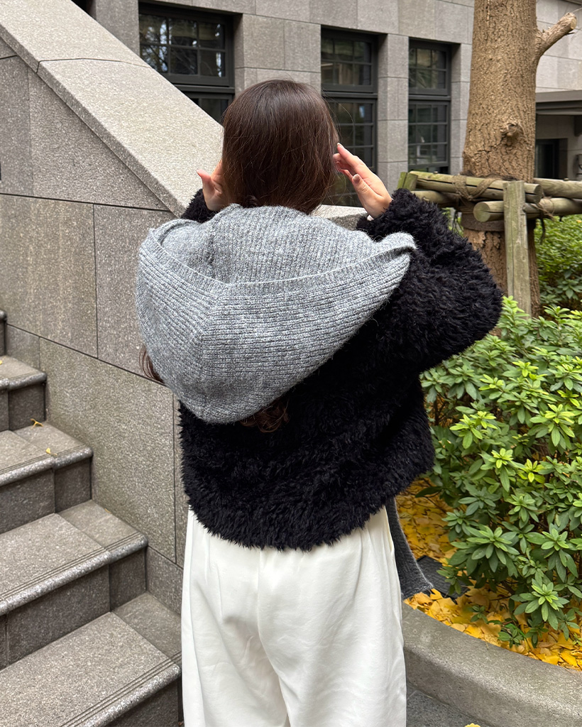 ニットフードマフラー | ファッション通販サイト NUGU