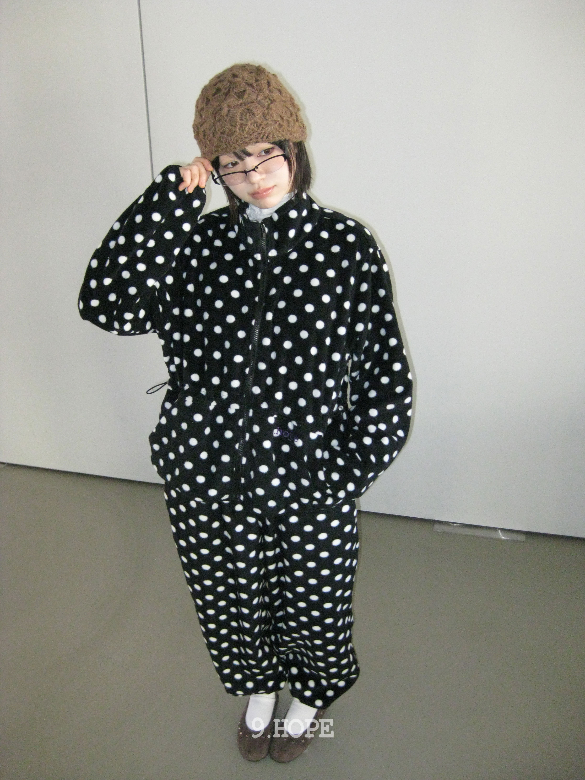 9.hope] ブラックドットフリース | ファッション通販サイト NUGU