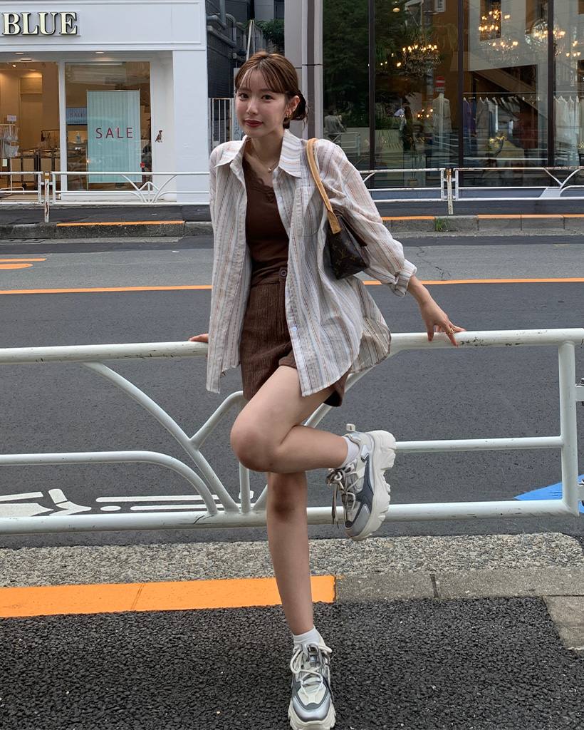 マルチストライプカラーシャツ | ファッション通販サイト NUGU
