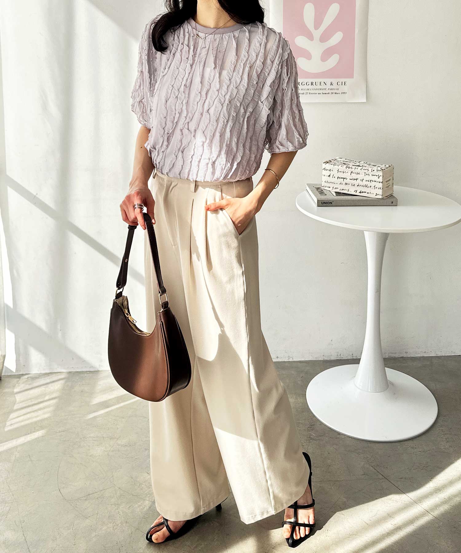 シュトラ　3枚 GU公式 | GIRLSフリルT(半袖)