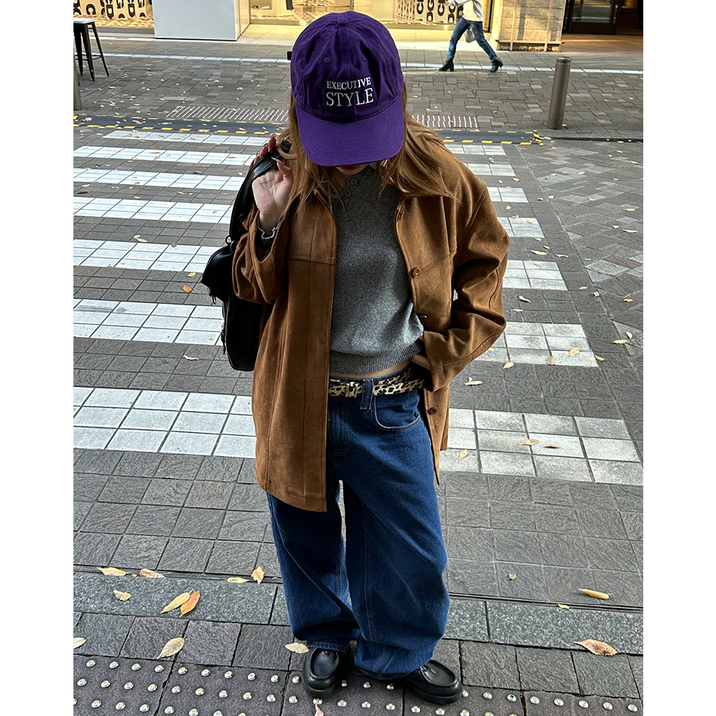 オーバーサイズスエードハーフジャケット | ファッション通販