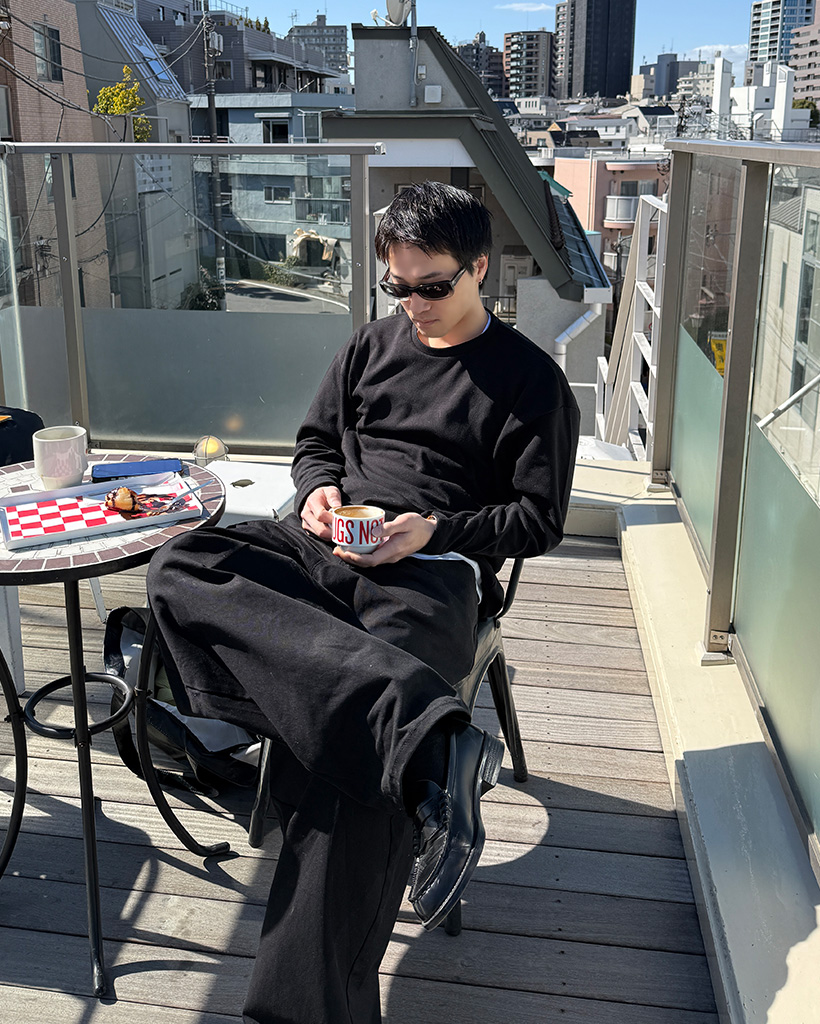 (ユニセックス)オーバーサイズロングスリーブ