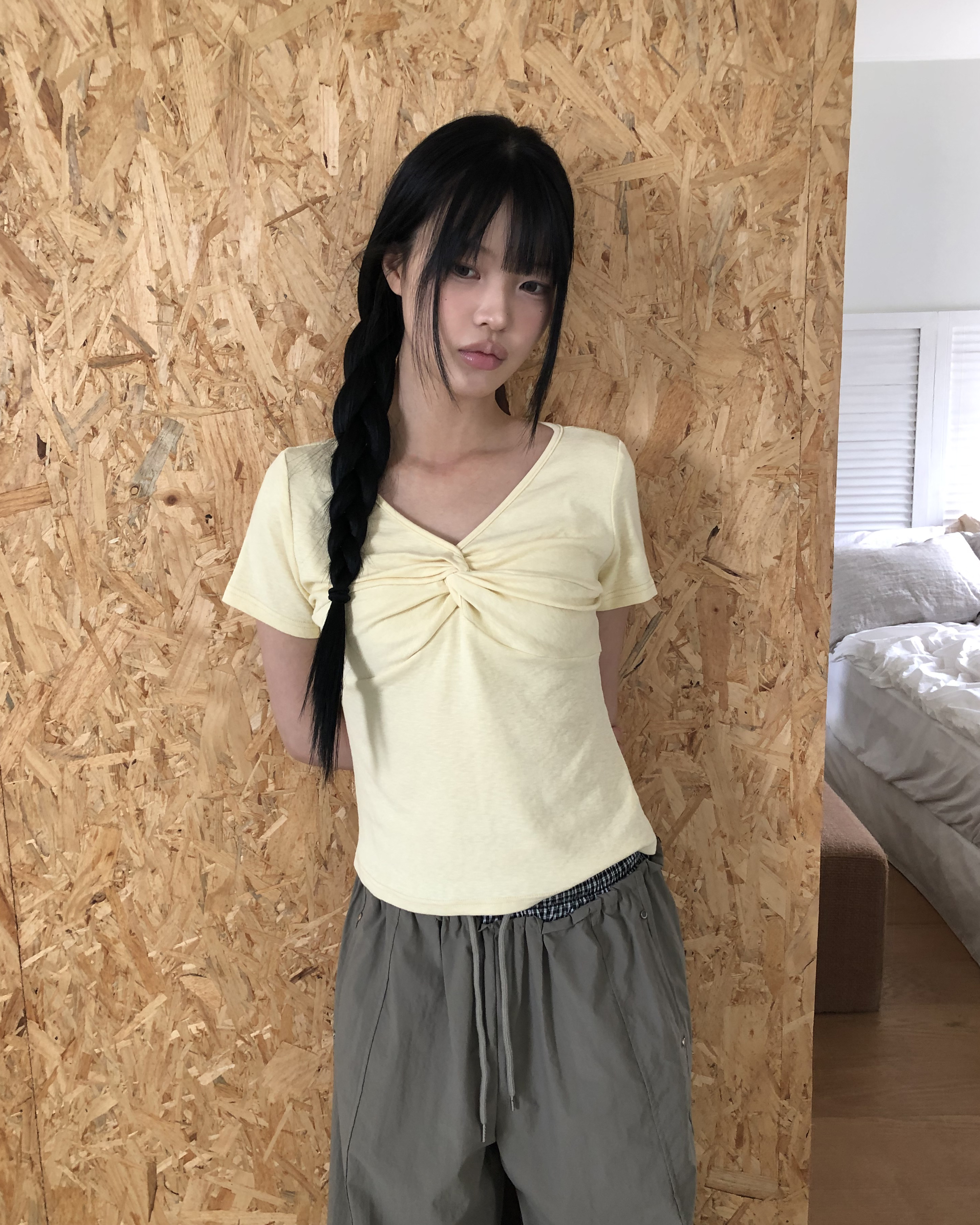シャーリング半袖Tシャツ