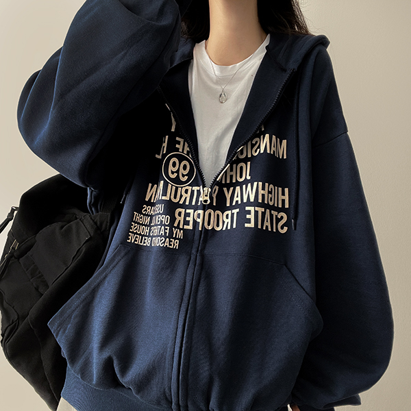 6color]2WAYレタリングオーバーサイズパーカー | ファッション