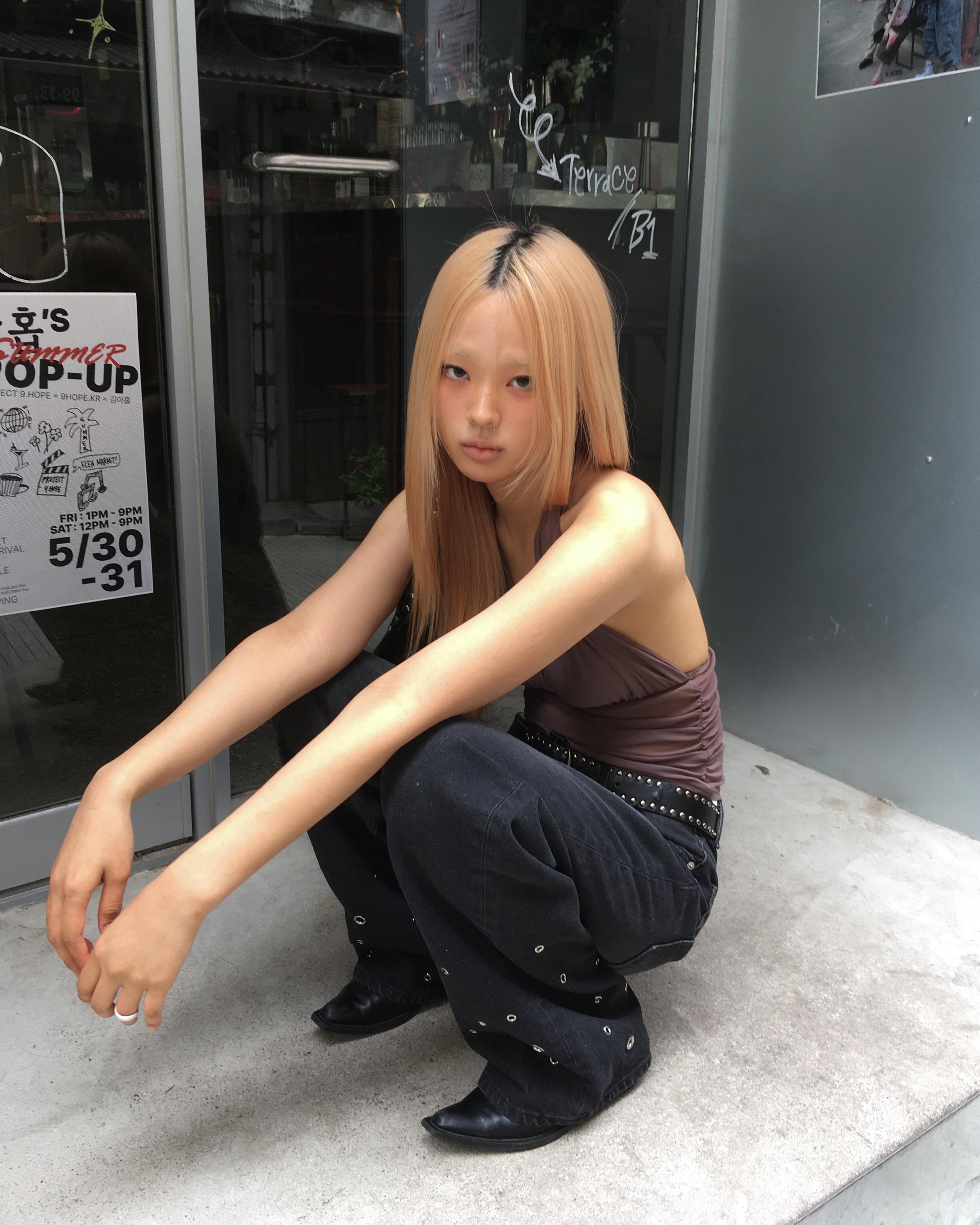 Eyelet denim pants | ファッション通販サイト NUGU