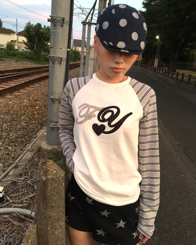 Fancy Club X haku] ANGEL DOT HUNTING CAP (NAVY) F25QE997