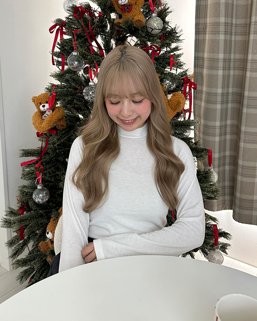 裏起毛タートルネックTシャツ