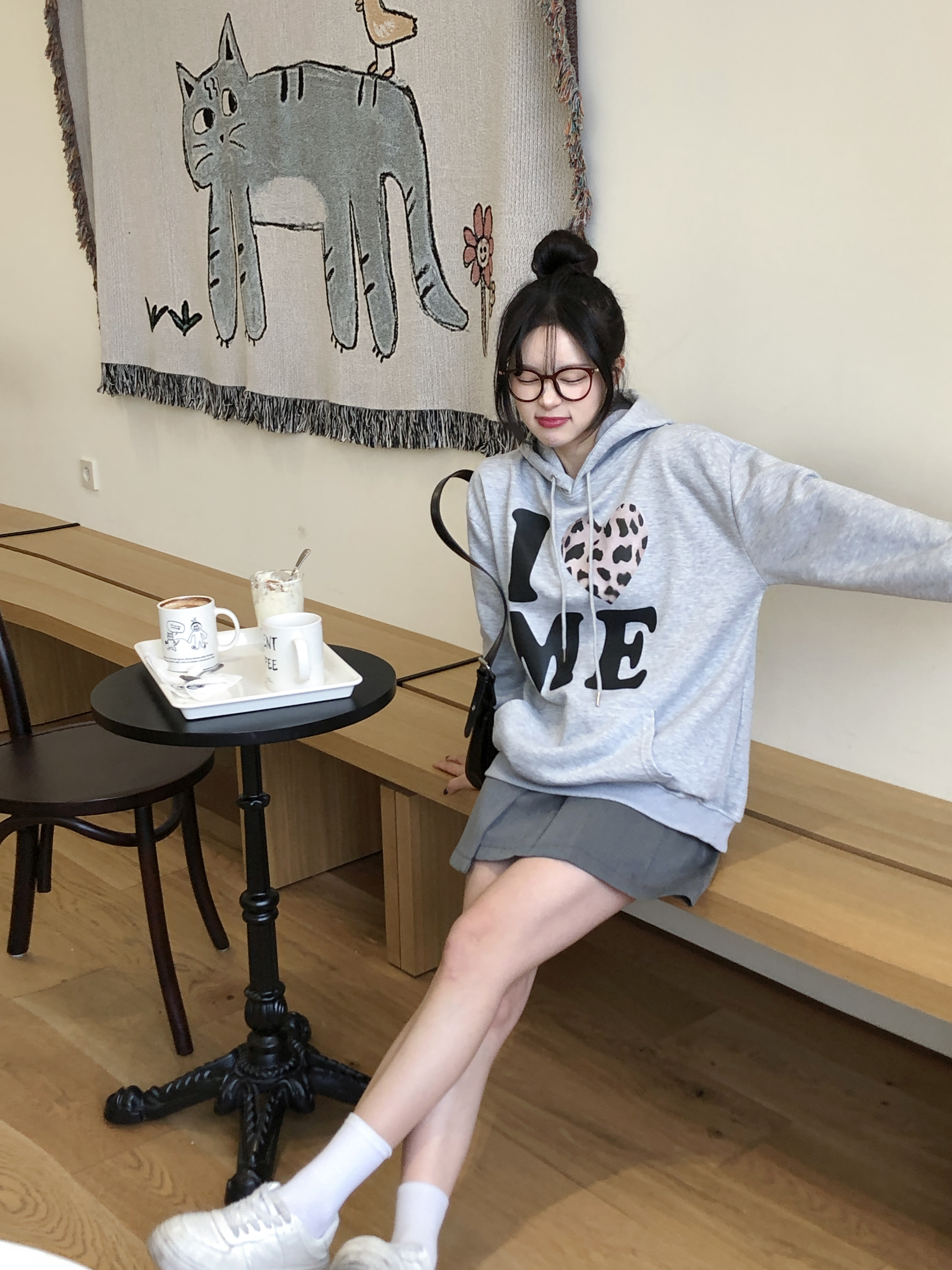 [ベルトセット]半プリーツスカート