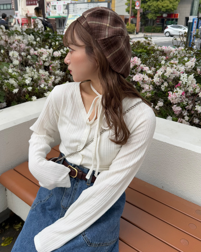 タイセットVネックリブカーディガン | ファッション通販サイト NUGU