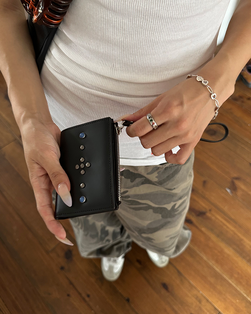 fennec X hoop] RIVET WALLET - BLACK | ファッション通販サイト