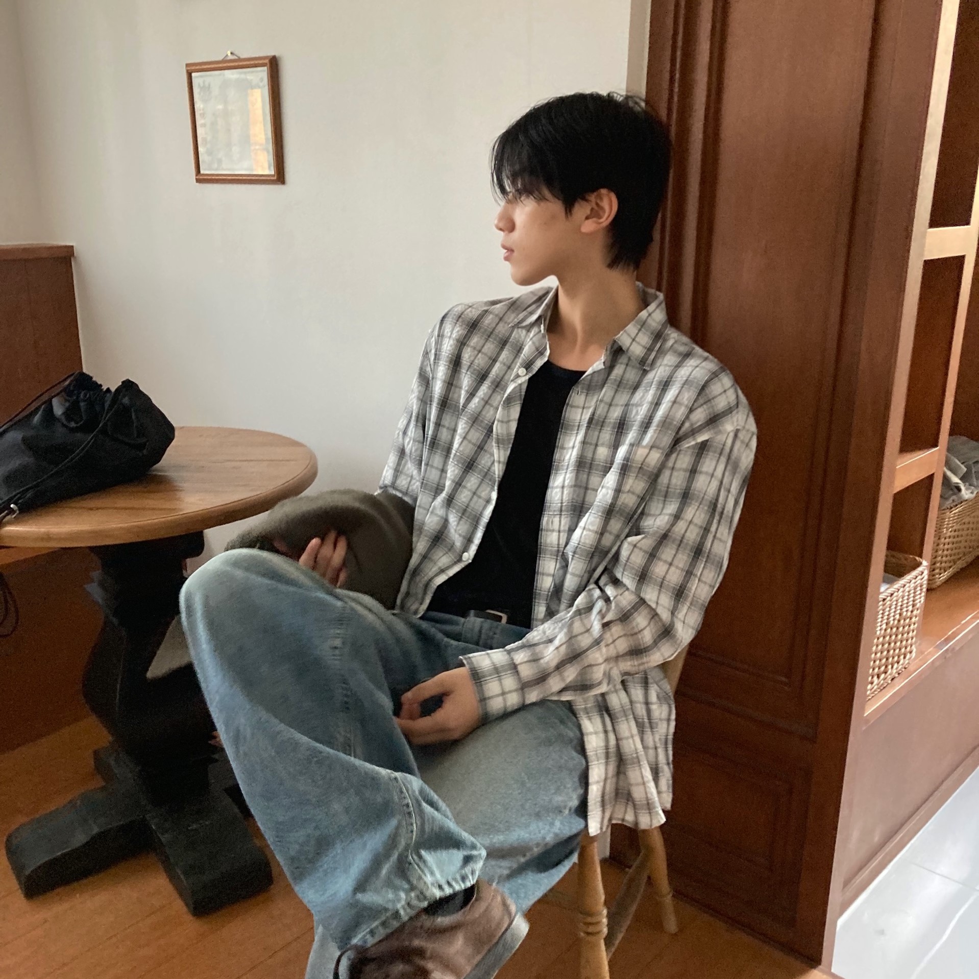 (3color)チェックシャツ