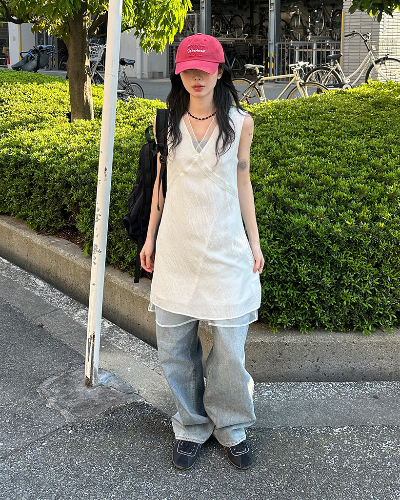 nugu VISCO カーディガン ミニワンピース セット ノースリーブカンカンミニドレス | ファッション通販サイト NUGU