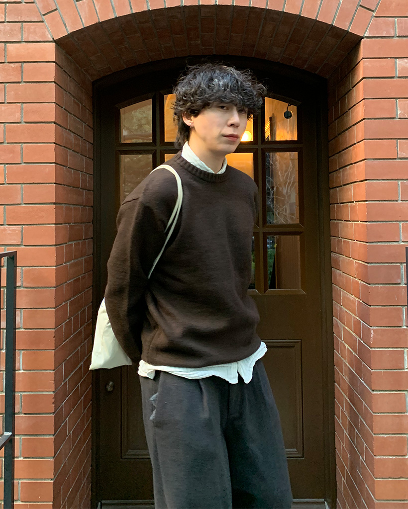 ユニセックス）ラウンドウールニット | ファッション通販サイト NUGU