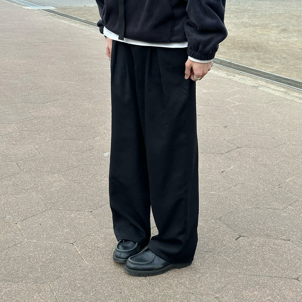 【極上ヴィンテージ品】60s ツータック スーパーワイドスラックス ネイビー メンズスーツKOKUBO 大きいサイズ 涼感サマースラックス