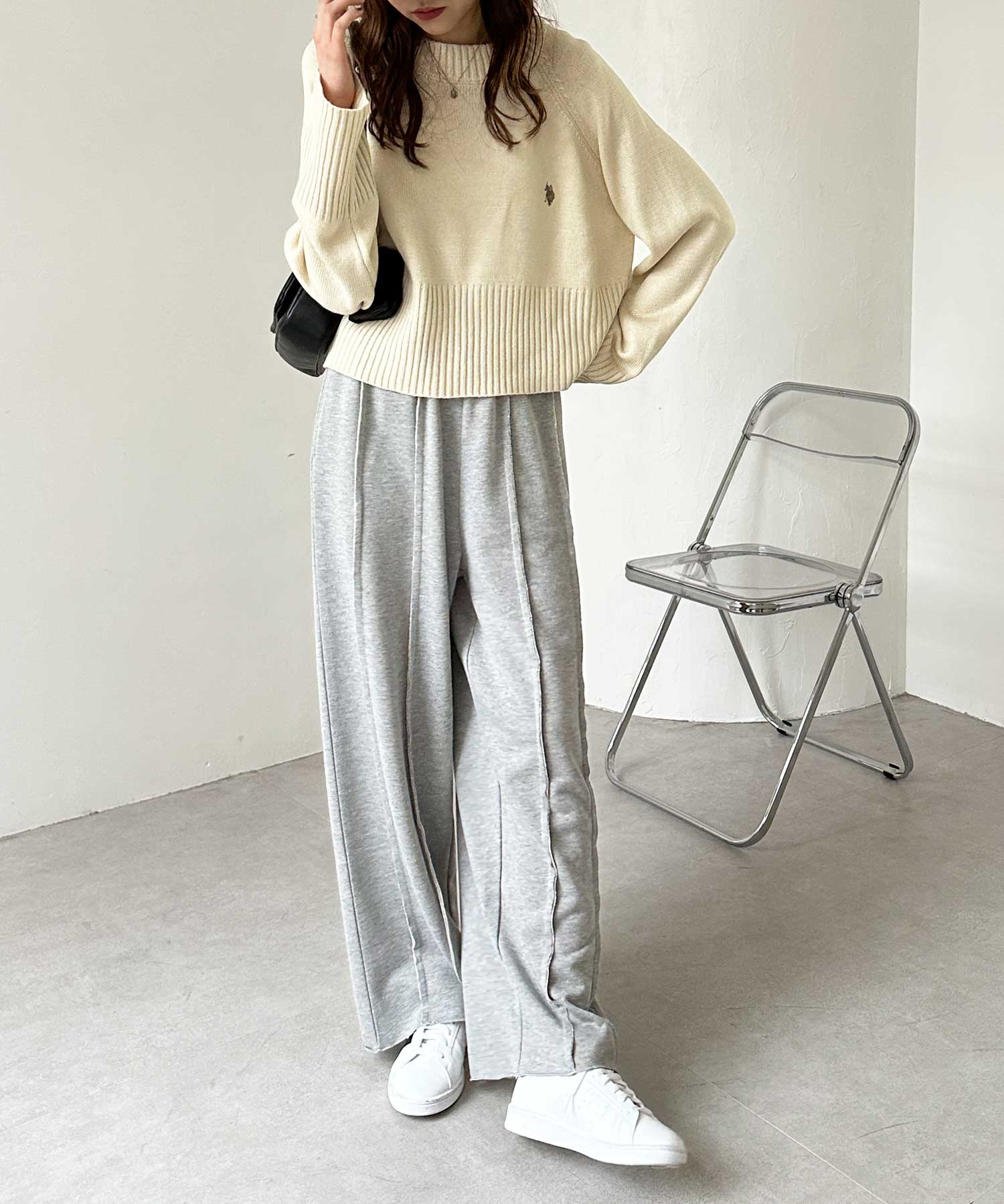 フロントラインワイドスウェットパンツ | ファッション通販