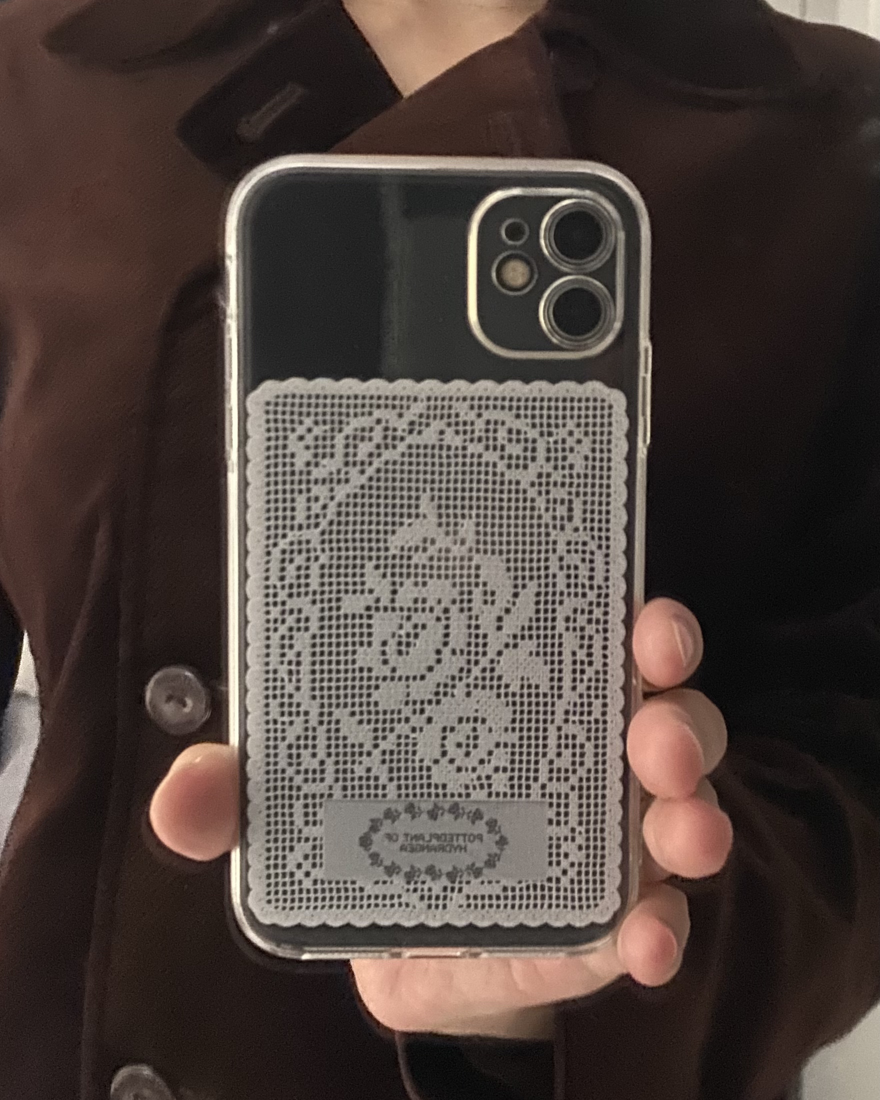 ローズレースiPhoneケース