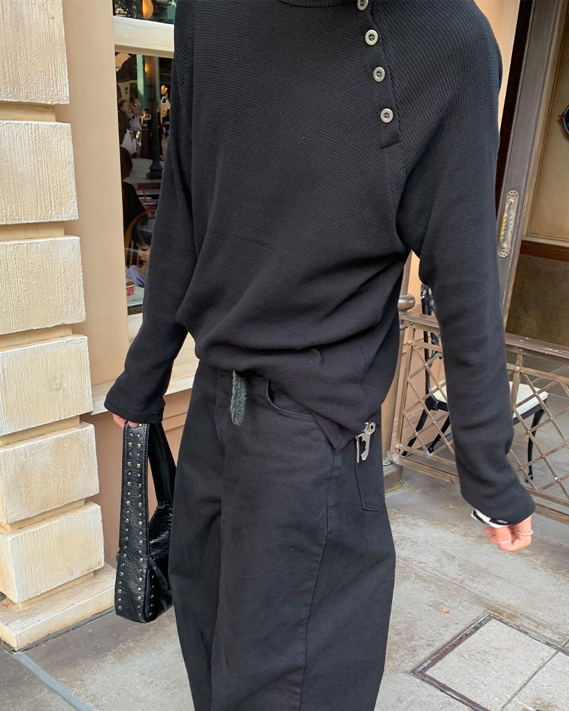 【新品】定価38,500円　DANAPARIS ボウタイ長袖カットソー　13 サイドボタン長袖カットソー | ファッション通販サイト NUGU