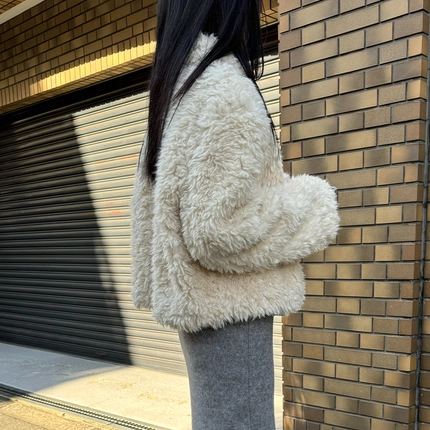 ファーカラールフードジャケット