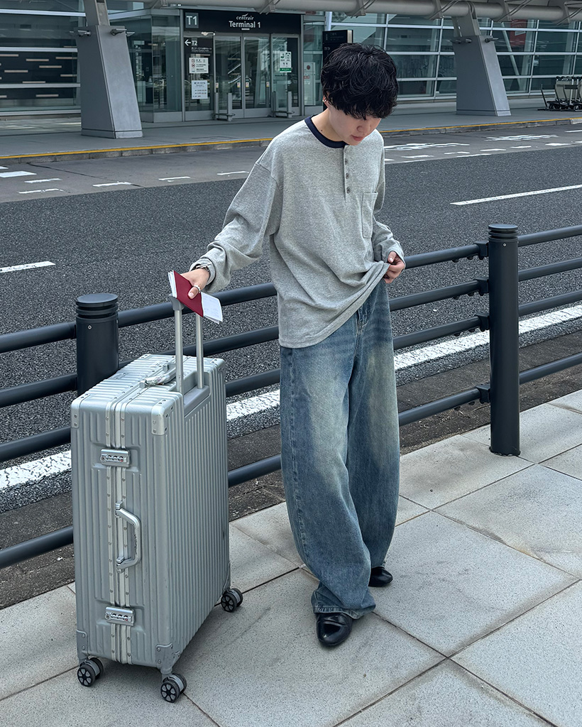 リンガーヘンリーネック長袖Tシャツ | ファッション通販サイト NUGU