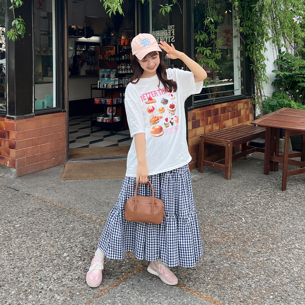デザートプリント半袖Tシャツ | ファッション通販サイト NUGU