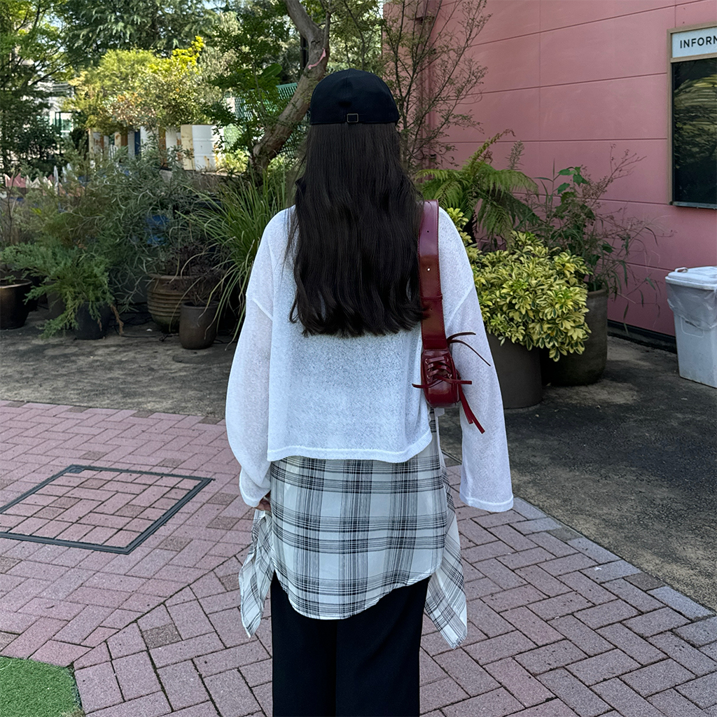 チェックシースルーシャツ | ファッション通販サイト NUGU