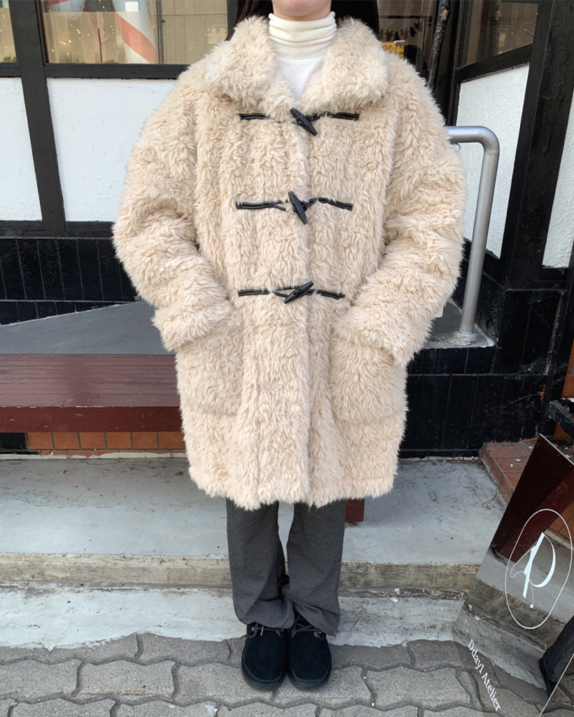 츄러스마켓 ボア　ファージャケット nugu codibook smyeon ポコポコファージャケット | ファッション通販サイト NUGU