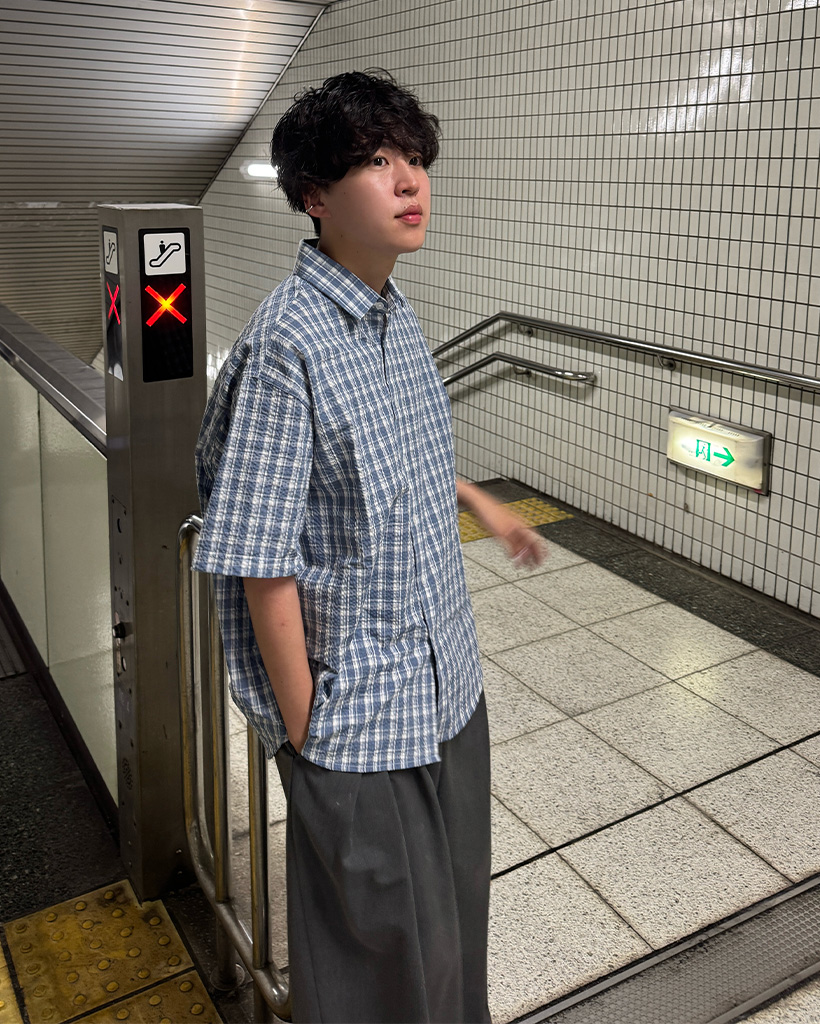ユニセックス）半袖チェックシャツ | ファッション通販サイト NUGU
