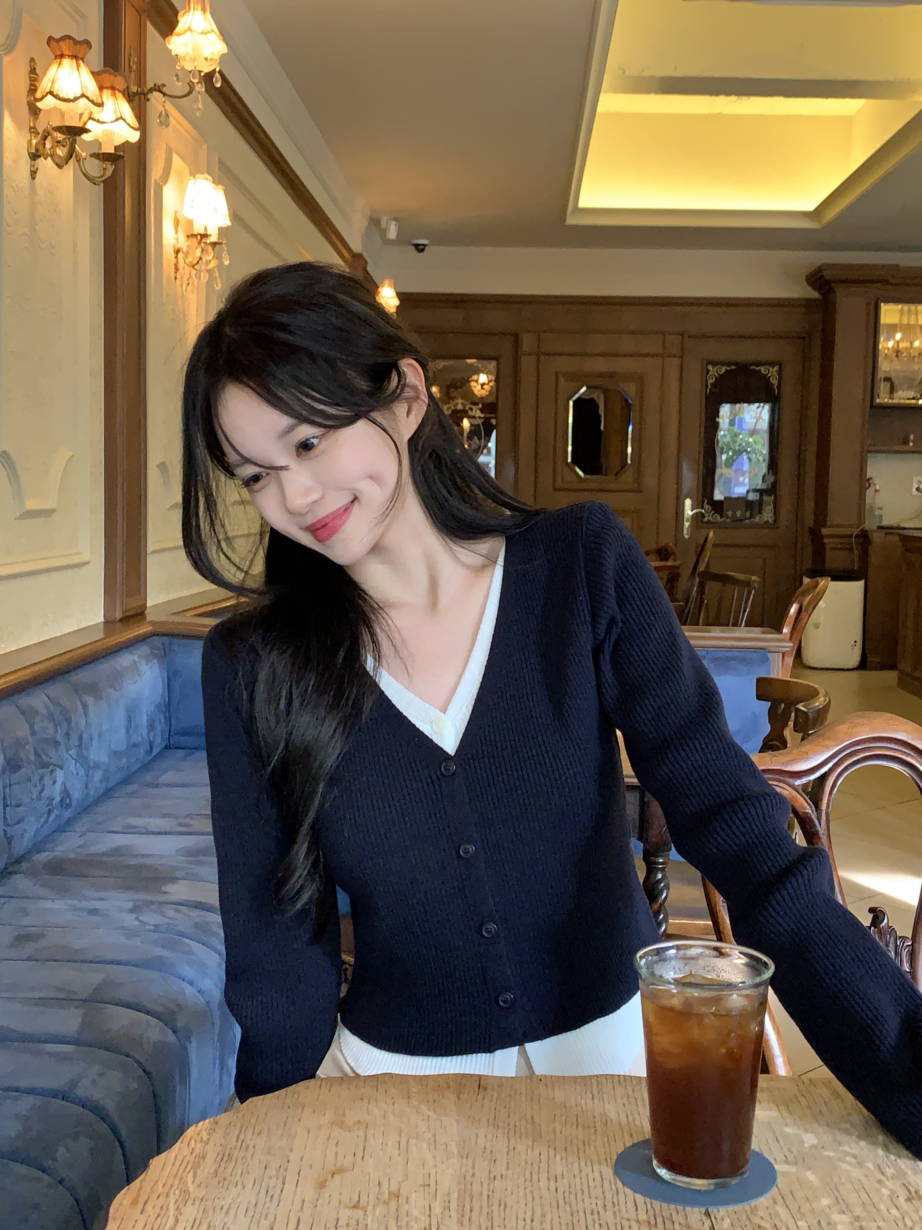 [original]デイレイヤードニットカーディガン