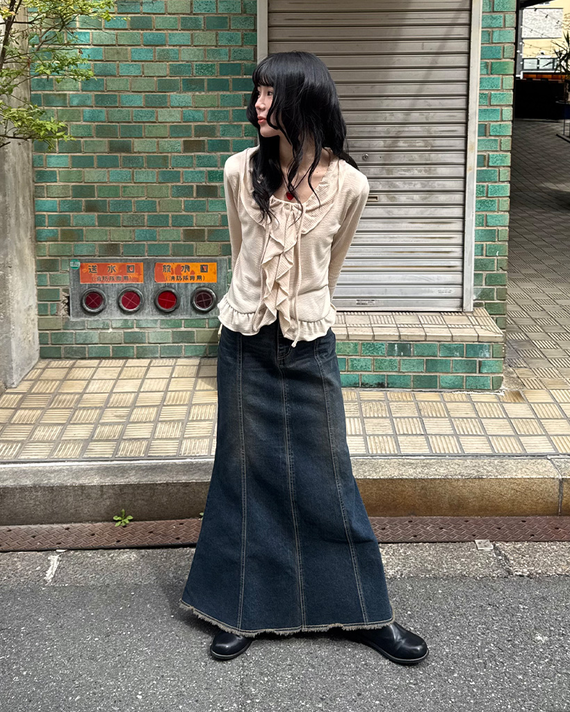 D &G デニムミニスカート サイズ38 シンプルHラインデニムミニスカート | ファッション通販サイト NUGU