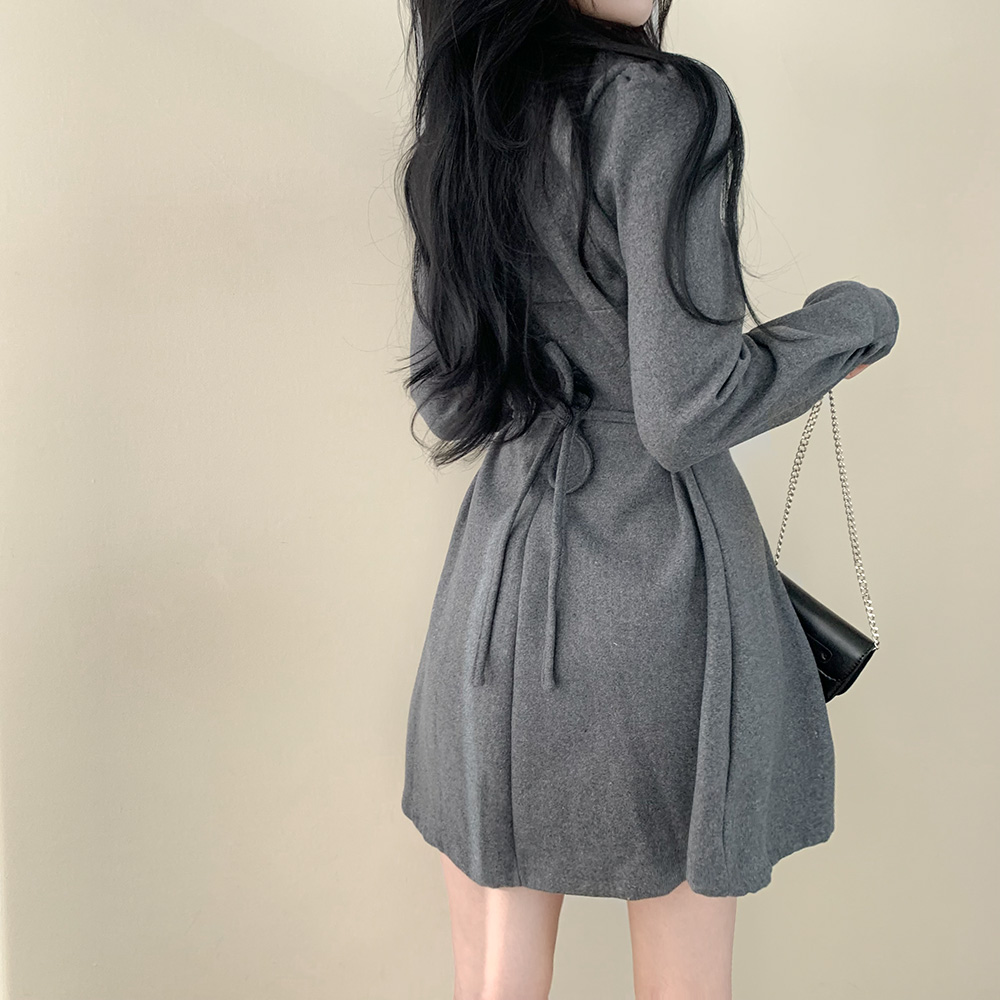REDValentino☆クレープ リボンタイ ミニワンピース♪【送料込】 □VALENTINO□リボンディテール クレープクチュール ミニドレス