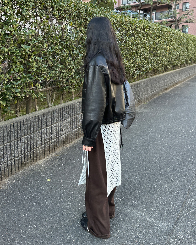 [URAGO] Sheer layered ラップスカート *韓国ファッション セール】シアーラップスカート／sheer wrap skirt 巻きスカート