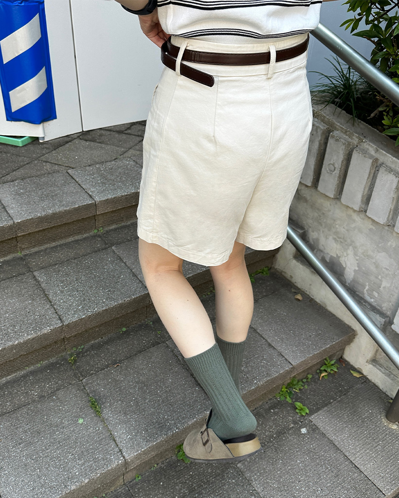 シンプルコットンショートパンツ | ファッション通販サイト NUGU