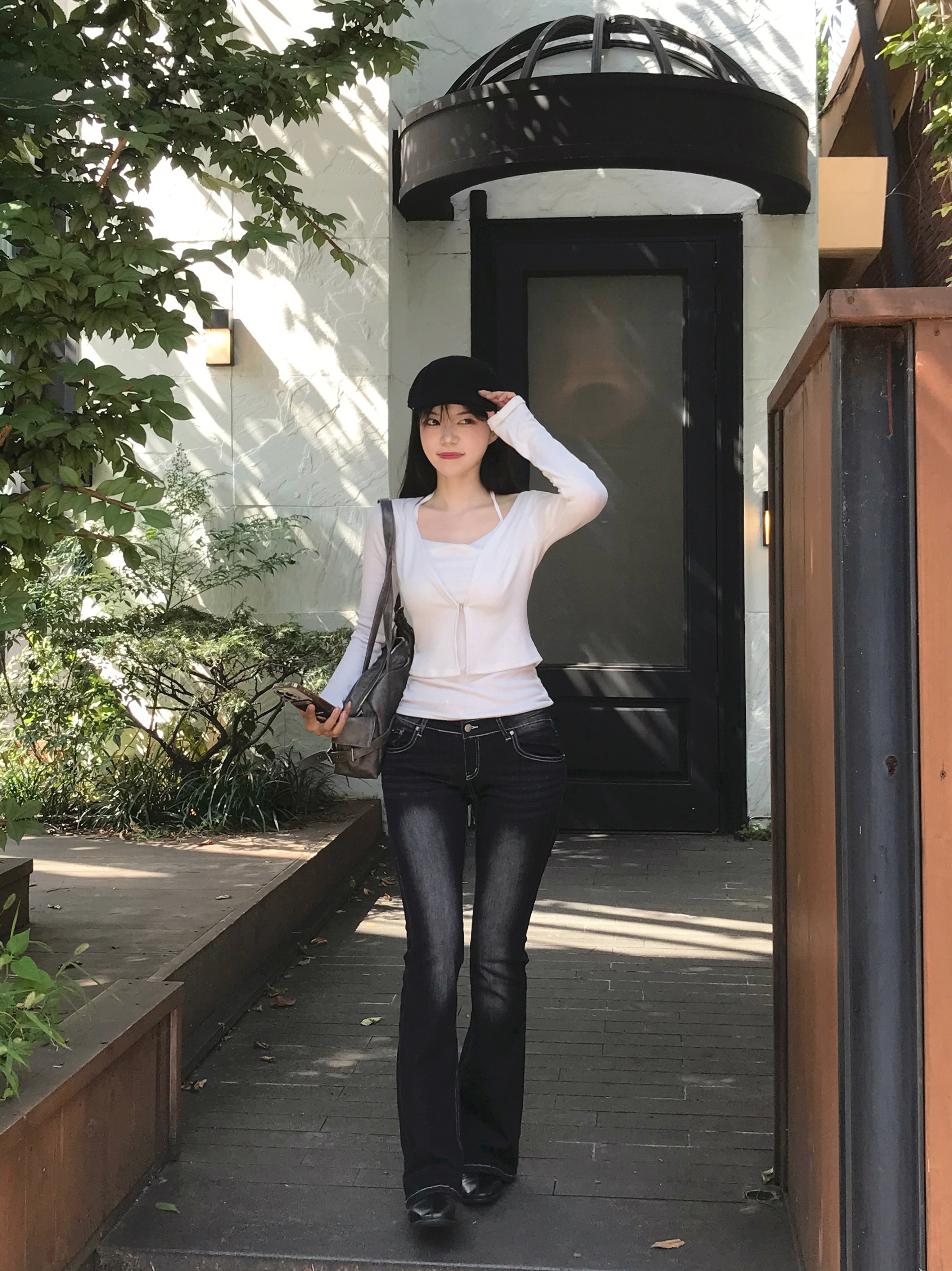 ウォッシュブーツカットデニムパンツ